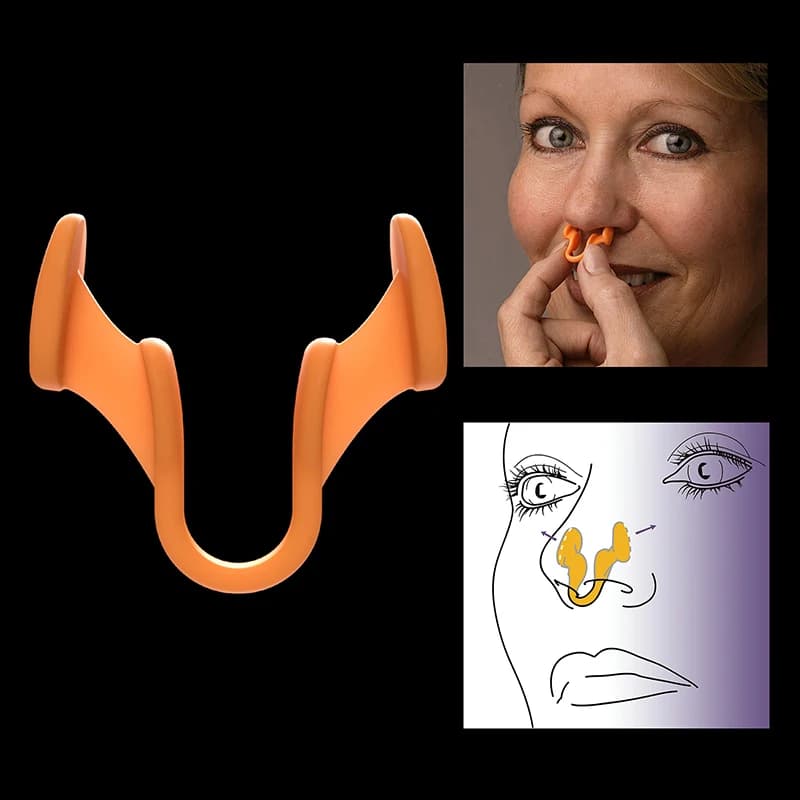 Silicone Anti Snoring Nasal Dilator Improve Sleep Silicone Nose Clip Sleeping Aid Prevention Gadget Anti-Snoring Devices Help B